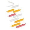 CASA Klipper Clips De Cierre Juego De 10 Mezcla De Colores Gris, Amarillo Oscuro, Terracota
