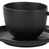 CASA Magma Taza Y Plato Negro