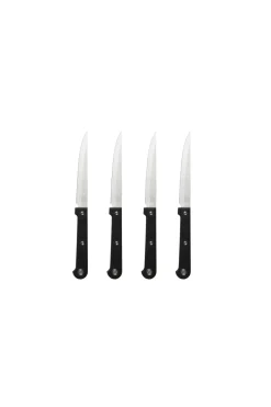 CASA Masterchef Juego De 4 Cuchillos Carne Negro