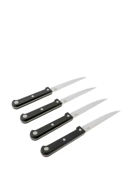 CASA Masterchef Juego De 4 Cuchillos Carne Negro
