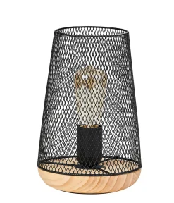 CASA Mesh Lampara De Mesa Negro