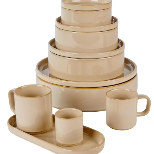 CASA Mineral Sand Taza Con Asa Beis