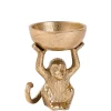CASA Monkey Soporte Para Velas Dorado