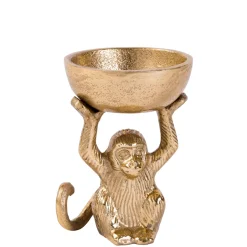 CASA Monkey Soporte Para Velas Dorado