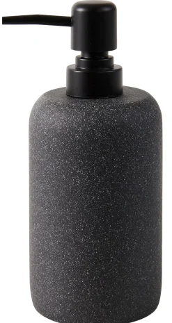 CASA Moon Dispensador De Jabon Negro, Gris Oscuro