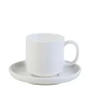 CASA Moon Taza Y Plato Blanco