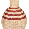 CASA Nepal Florero Marron, Natural, Rojo Oscuro