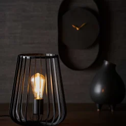 CASA Orion Lampara De Mesa Negro
