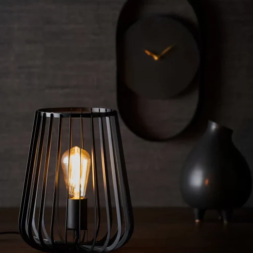 CASA Orion Lampara De Mesa Negro