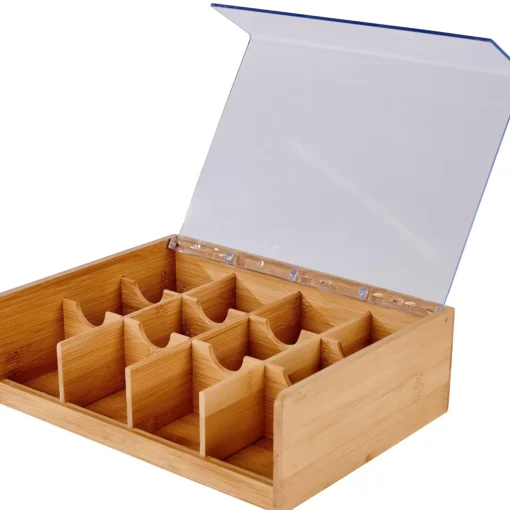 CASA Panda Caja Para Te 12 Compartim. Natural