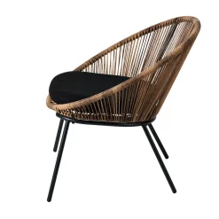 CASA Papayo Silla Lounge Con Cojin Natural