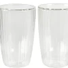 CASA Pausa Vaso De Doble Pared Juego De 2 Transparente