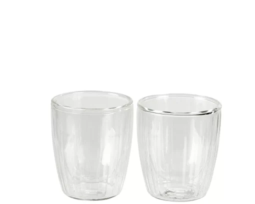 CASA Pausa Vaso De Doble Pared Juego De 2 Transparente