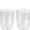 CASA Pausa Vaso De Doble Pared Juego De 2 Transparente