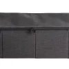 CASA Rango Caja De Almacenaje Con Cierre De Cremallera Gris Oscuro