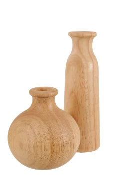 CASA Rubberwood Florero Decorativo