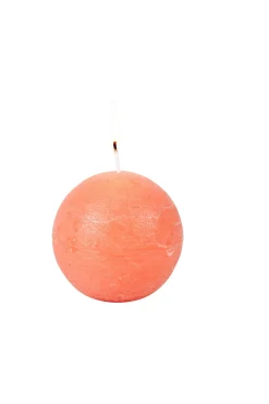 CASA Rustic Vela Esferica Naranja
