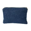 CASA Siera Bolsa De Maquillaje Azul Oscuro