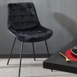 CASA Silka Silla De Comedor Negro