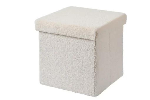 CASA Stor Puf Plegable Funcion Almac. Blanco
