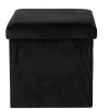 CASA Stor Puf Plegable Funcion Almac. Negro