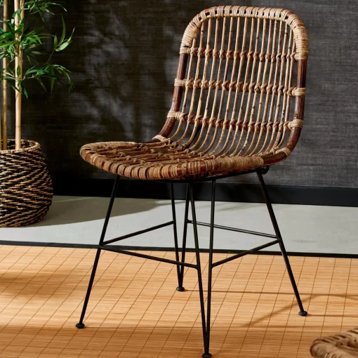 CASA Sumatra Silla De Comedor Negro, Marron