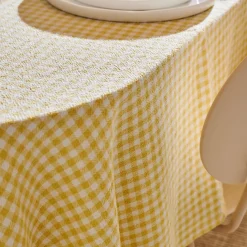 CASA Vichy Mantel Amarillo
