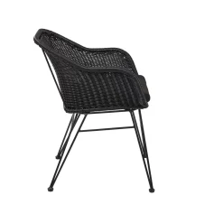 CASA Vienna Silla De Comedor Asiento Negro