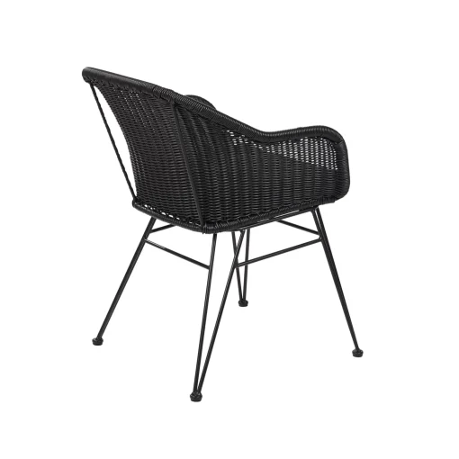 CASA Vienna Silla De Comedor Asiento Negro