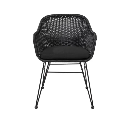 CASA Vienna Silla De Comedor Asiento Negro