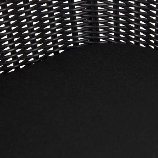 CASA Vienna Silla De Comedor Asiento Negro