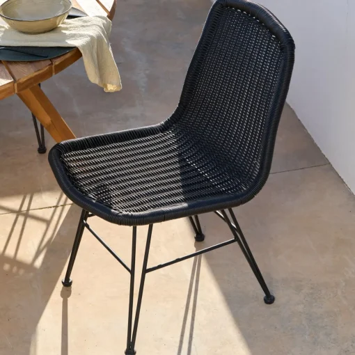 CASA Vienna Silla De Comedor Negro