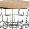 CASA Wire Xl Mesa Auxiliar Xl Negro, Natural