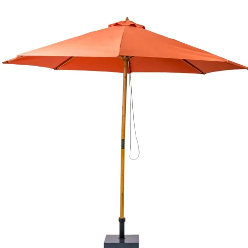CASA Wood Parasol Sin Pie De Color Oxido