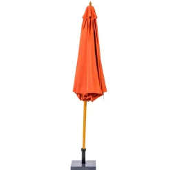 CASA Wood Parasol Sin Pie De Color Oxido