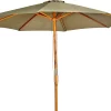 CASA Wood Parasol Sin Pie Verde