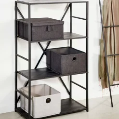 CASA Xavier Estanteria De Pared Negro