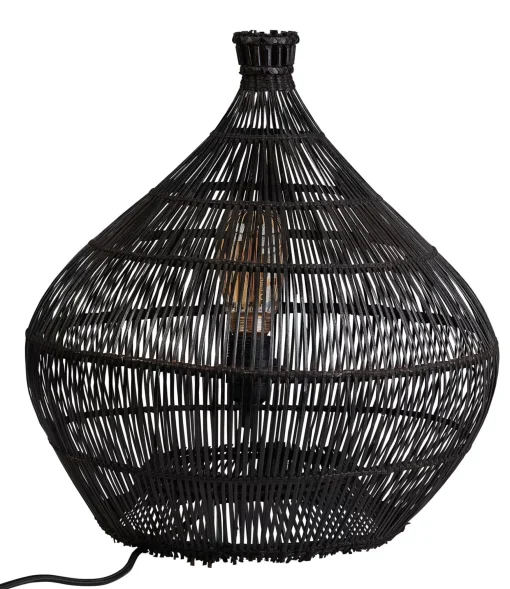 CASA Zalou Lampara De Mesa Negro