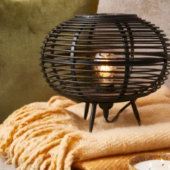 CASA Zanzi Lampara De Mesa E27 Negro